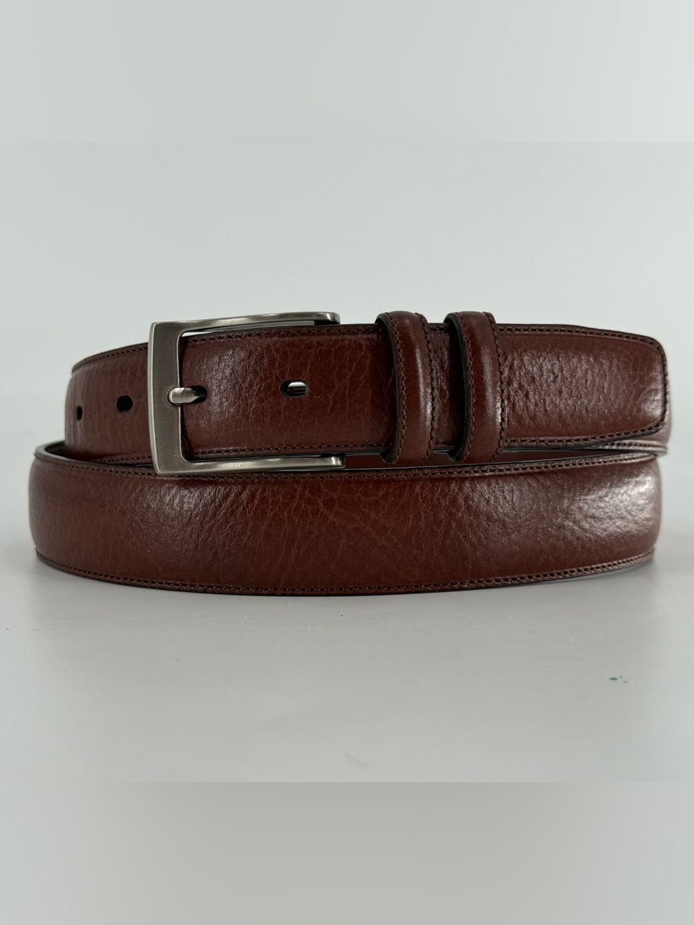 Perry‎ Ellis Portfolio Brown Leather Belt 36